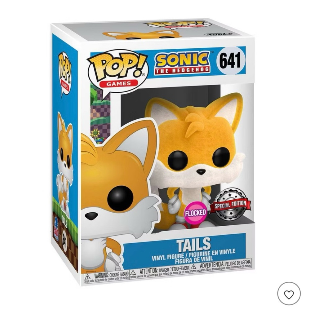 Funko Pop! Vinyl: Sonic the Hedgehog Tails (Flocked) - Target (Exclusive) #641